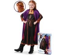 (3 to 4 years (90 to 104 cm)) Anna Frozen 2 costume and braid box for girls