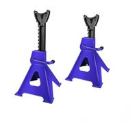 3 Ton Axle Jack Stand Set - Heavy Duty Steel, Adjustable Height 290-415mm - 2 Pieces Blue Car Repair Tool for Light Commercial Vehicles