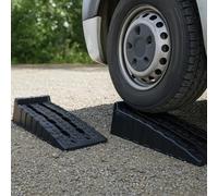 3 Ton Heavy Duty Plastic Car Ramps Stackable Garage Lift Repair 2pc | Durable Garage Ramps for Vehicle Lifting, Workshop Service, Car Maintenance & Repair and Trailer Use