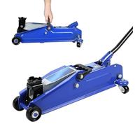 3 Ton Heavy Duty Steel Floor Jack - Hydraulic Car Jack with 5"-15.2" Lifting Range & Casters for Sedans, SUVs, Home Garage (6600 lbs) 1