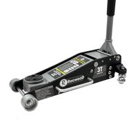 3 Ton Hydraulic Low Profile Floor Jack RocwooD Aluminium Heavy Duty Car Trolley Jack Lift 100mm - 465mm Lifting Range Dual Piston Pump Wheels Non-slip Handle for Car Van Garage Tyre Repair Change