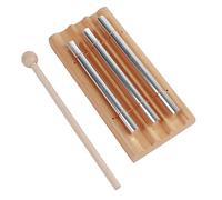 3 Tone Chime, 3 Pole Trio Hand Chime Windchimes Xylophone Percussion Instrument with Hammer for Meditation Yoga Mindfulness Classrooms