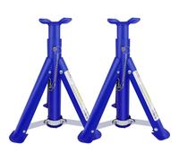 3 Tonne Fixed Folding Axle Stands Set of 2pce Adjustable Height(305mm-415mm) Lifting Tool