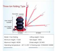 3 Tons Pneumatic Car Jack Triple-bag Air Jack Hand-end Type Car Lifting Equipment Garage Repair Shop Car Jack Garage Repair(ME18F)