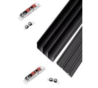 3-Track Sliding Door Rail Kit 300 cm Aluminum Alloy Wardrobe & Partition System Heavy-Duty Hardware for Smooth Operation Ideal for Closet & Space-Saving Solutions