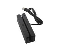 3 Tracks Magnetic Stripe Card Reader Card Swiping Machine Card Reader Magnetic Stripe USB Card Reader Mini Smart Card Reader for Bank/Inquiry/POS Systems