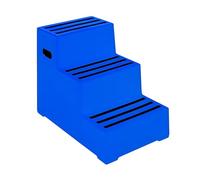 3 Tread Heavy Duty Safety Steps 260KG Capacity Moulded Plastic Industrial Anti Slip Footstep Warehouse Equestrian Platforms
