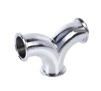 3" Tri Clamp Double Elbow Tee Y Type 3 Way Cross SS304 Stainless Steel Pipe Fitting Tube OD 76mm Homebrew NWPNLXEA