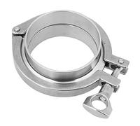 3" Tri Clamp Set, Stainless Steel 304 Triclamp + 3" Sanitary Fitting(ID72mm OD 3 Inch) + Viton Gasket, Tri Clover Ferrule Fitting for Homebrew Beer