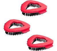 3 Triangle Brush Head - Spin Mop Scrubber Head Replacement | Triangle Spin Mop Scrub Brush Head |180 Degree Swivel Triangle Brush Head |Thick Bristles Spin Mop Replace Head for Kitchen Floors,Sinks
