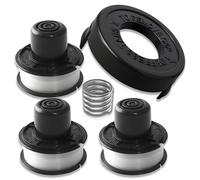 3 Trimmer Spool Line 1 Cover Cap 1 Spring Compatible with Black & Decker GL250/GL310/GL360,Replacement Strimmer Spool Wire(1.6mm × 6m)