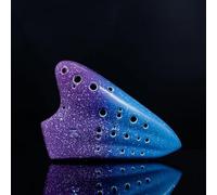 3 Tube 16 Holes Ocarina Alto C Key AC Professional Ocarina Retro Ceramics Ocarinas Flute Musical Instruments Gifts (Color : Style 1)