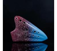 3 Tube 16 Holes Ocarina Alto C Key AC Professional Ocarina Retro Ceramics Ocarinas Flute Musical Instruments Gifts (Color : Style 3)