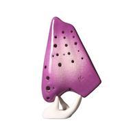 3 Tube AC Gradient Purple Blue Ocarinas Music Flute Alto C Key Professional Ocarina Advanced Music Instrument (Color : Purple)