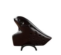 3 Tube Ceramic Ocarina Alto C Key AC Smoked Triple Ocarina Advanced Music Flute Professional Musical Instruments (Color : B)