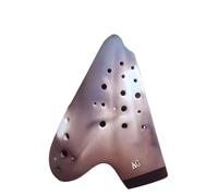 3 Tube Ceramic Ocarina Alto C Key Smoked Ocarina Advanced AC Professional Ocarinas Traditional Musical Instruments (Color : 03)
