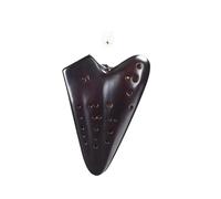 3 Tube Ocarina Alto C Key AC Handmade Ceramic Smoldering Triple Ocarinas Advanced Music Traditional Music Instrument (Color : A)
