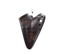 3 Tube Ocarina Alto C Key AC Handmade Ceramic Smoldering Triple Ocarinas Advanced Music Traditional Music Instrument (Color : B)