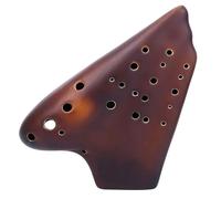 3 Tubes Ceramic Ocarina Alto C Key 23 Holes AC Professional Ocarina Musical Instruments Matte Ocarinas (Color : A)