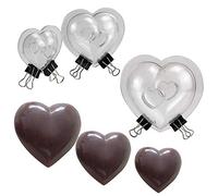 3 Type 3D Heart Chocolate Mold for DIY Cake decoration Polycarbonate Chocolate Mold Candy Baking Tools