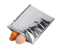 3 Types 5PCS Aluminum Foil Insulated Bag, Thermal Cooler Bag Food Storage Insulated Sandwich Bags Reusable Thermal Snack Camping Picnic Grocery Hot & Cold Pouch (30 * 35cm)