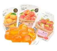 3 Types of Fruit Juice Gummies, 45g/bag, Peach Mango Strawberry Juice Gummies, Ready To Eat Gummies, Fruit Chewable Gummies, Snacks and Gifts, Healthy and Nutritious Candies (Mixed types,10 bags)
