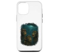 3 UFO Chimpanzee Art Monkey Chimp Ape Animal Lover Novelty Case for iPhone 12/12 Pro