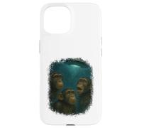 3 UFO Chimpanzee Art Monkey Chimp Ape Animal Lover Novelty Case for iPhone 15