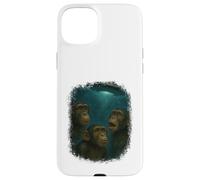 3 UFO Chimpanzee Art Monkey Chimp Ape Animal Lover Novelty Case for iPhone 15 Plus