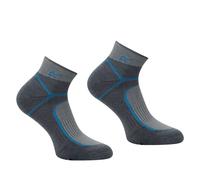 (3 UK-5 UK, Dark Steel/Storm Blue) Regatta Womens/Ladies Trail Merino Mix Ankle Socks