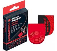 (3 UK-5 UK, Red/Black) Sorbothane Unisex Adult Heel Pads (Pack of 2)