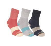 (3 UK-6 UK, Indigo Tone/Heather Grey/Pink Haze) Trespass Womens/Ladies Wendall Socks (Pack of 5)