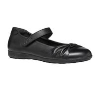 (3 UK, Black) Geox Girls J Iberide F Leather School Shoes