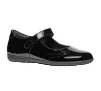 (3 UK, Black Patent) Geox Girls J Iberide A School Shoes