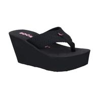 (3 UK, Black) Rocket Dog Womens/Ladies Diver Webbing Slip On Wedge Sandals