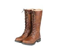 (3 UK, Chocolate Brown) Dublin Womens/Ladies Yukon Quilted Calf Boots