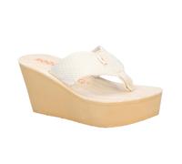 (3 UK, Cream) Rocket Dog Womens/Ladies Diver Webbing Slip On Wedge Sandals