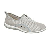 (3 UK, Grey) Boulevard Womens/Ladies Zip Elastic Gusset Leisure Shoes