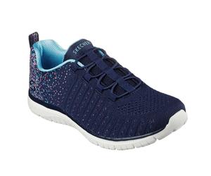 (3 UK, Navy/Blue) Skechers Womens/Ladies Virtue Trainers
