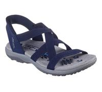 (3 UK, Navy) Skechers Womens/Ladies Reggae Stretch Flex Slim Sandals