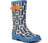 Regatta Orla Kiely Quarter Wellies Navy Tall Flowers, Size: UK 3