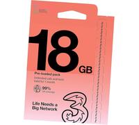 3 UK Prepaid Data Sim Card. 18GB of 5G Data for use in over 70+ Countries Worldwide + Extra 150GB of UK Data (Valid for 30 Days). Easy to Renew. Includes USA,Chile,Brazil,Singapore,Hong Kong & Europe.