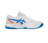 (3 UK, White/Blue) Asics Childrens/Kids Dedicate 9 Tennis Shoes