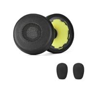 3. Upgrade Ear Pad Cushions For Evolve 75+/75 UC/75MS Breathable Sponges With Mic-Form Protein Leather Headphone Cover Replacement Earpads