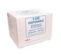 3-Use Disposable 3D Nonwoven XL Face Towel