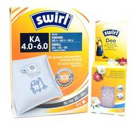 3 Vacuum Cleaner Bags + Deodorant Beads Compatible with AquaVac 24, Hobby 33, 36, Industrial 22, 2000 | Compatible with Swirl KÄ4-6 - KÄ 4-6 | 3 Bags, Air Freshener, Accessories, Spare Parts