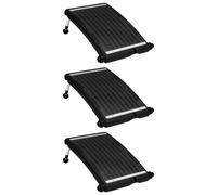 vidaXL Solar Pool Heater Set - Above-Ground Solar Heating System with Curved Panels - HDPE, PC, Aluminium Construction