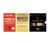 3-Volume Bundle: O poder + Mentes Extraordinárias + Kit Napoleon Hill