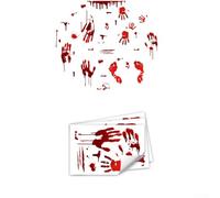 3*Wall Stickers Halloween Wall Stickers Eerie Ambiance Footprints Sticker For Doors For Floors Chilling Effect Halloween Decor 20 * 30cm Size