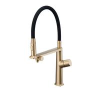 3 Water Filter Kitchen TapBrushed D Sink Mixer with PullOut Spray FlexibSingLever Design for Easy Drinking Water Access in Kitchen Sink